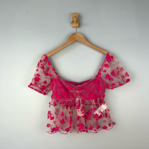 NEW | Urban Outfitters Kimchi Blue Claudia Floral Blouse - Picture 2 of 7